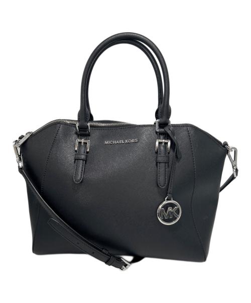 MICHAEL KORS（マイケル・コース）MICHAEL KORS (マイケル・コース) 2WAYショルダーバッグ ブラックの古着・服飾アイテム