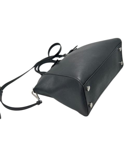 MICHAEL KORS（マイケル・コース）MICHAEL KORS (マイケル・コース) 2WAYショルダーバッグ ブラックの古着・服飾アイテム