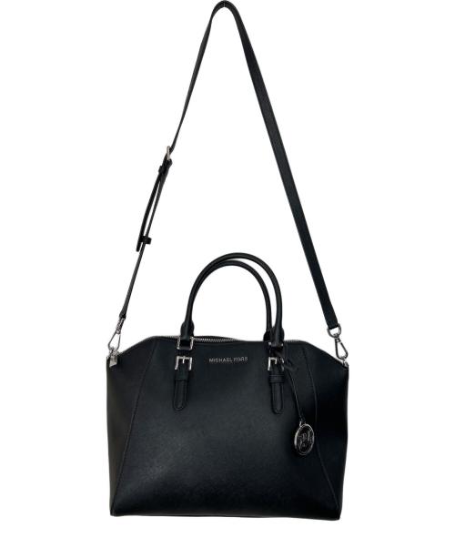 MICHAEL KORS（マイケル・コース）MICHAEL KORS (マイケル・コース) 2WAYショルダーバッグ ブラックの古着・服飾アイテム