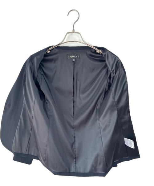 INDIVI（インディヴィ）INDIVI (インディヴィ) セットアップスーツ ネイビー サイズ:上38・下40の古着・服飾アイテム