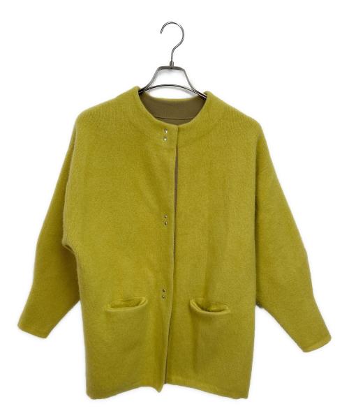 LAGUNA MOON（ラグナムーン）LAGUNA MOON (ラグナムーン) ニットジャケット イエロー サイズ:Fの古着・服飾アイテム