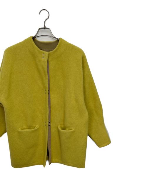 LAGUNA MOON（ラグナムーン）LAGUNA MOON (ラグナムーン) ニットジャケット イエロー サイズ:Fの古着・服飾アイテム