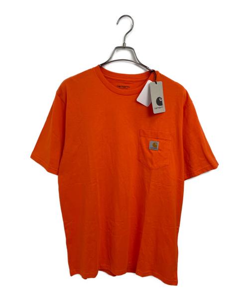 CarHartt（カーハート）CarHartt (カーハート) 半袖カットソー オレンジ サイズ:Lの古着・服飾アイテム