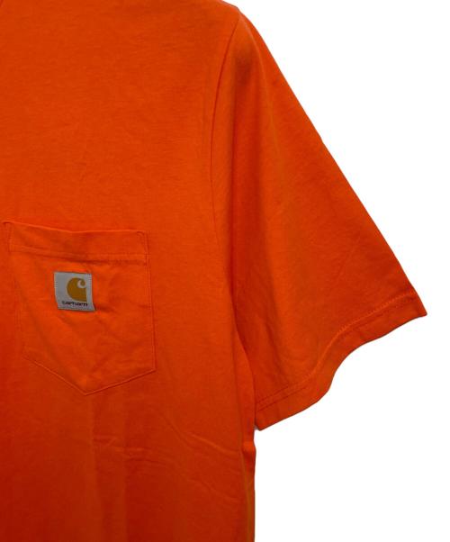 CarHartt（カーハート）CarHartt (カーハート) 半袖カットソー オレンジ サイズ:Lの古着・服飾アイテム