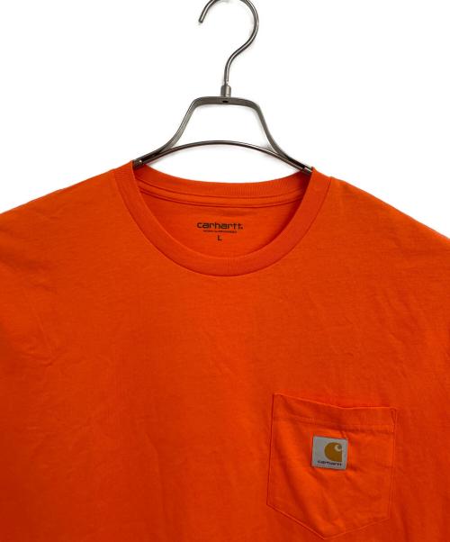 CarHartt（カーハート）CarHartt (カーハート) 半袖カットソー オレンジ サイズ:Lの古着・服飾アイテム