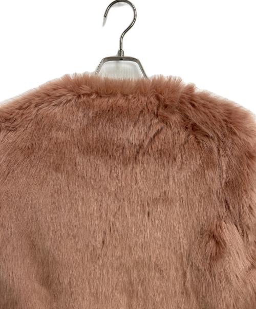 eimy istoire（エイミーイストワール）eimy istoire (エイミーイストワール) ステップスリーブフェイクファージャケット ピンク サイズ:Sの古着・服飾アイテム