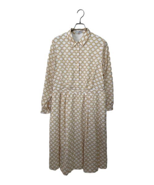 MACKINTOSH LONDON（マッキントッシュ ロンドン）MACKINTOSH LONDON (マッキントッシュ ロンドン) 長袖ワンピース ホワイト サイズ:44の古着・服飾アイテム