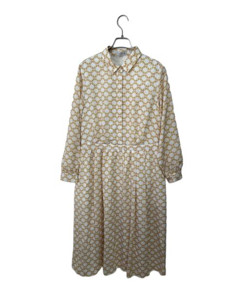 MACKINTOSH LONDON（マッキントッシュ ロンドン）MACKINTOSH LONDON (マッキントッシュ ロンドン) 長袖ワンピース ホワイト サイズ:44の古着・服飾アイテム