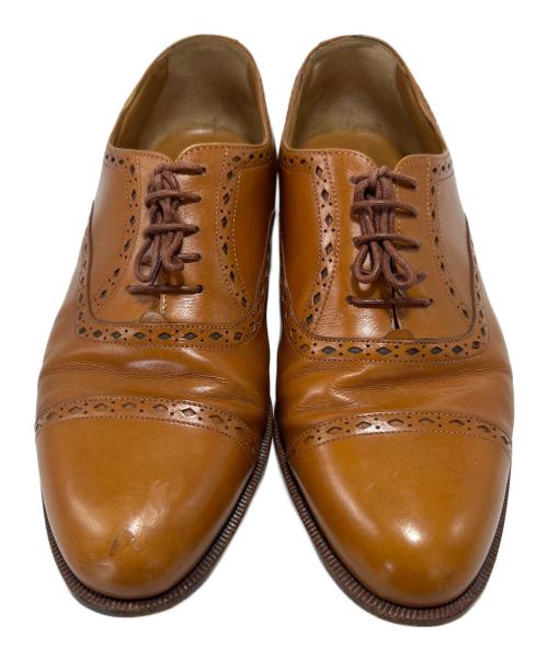 Santoni（サントーニ）Santoni (サントーニ) メダリオンレザーシューズ ブラウン サイズ:7の古着・服飾アイテム