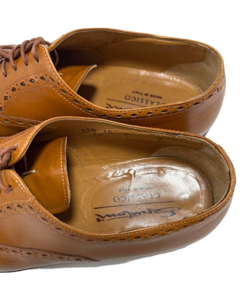 Santoni（サントーニ）Santoni (サントーニ) メダリオンレザーシューズ ブラウン サイズ:7の古着・服飾アイテム