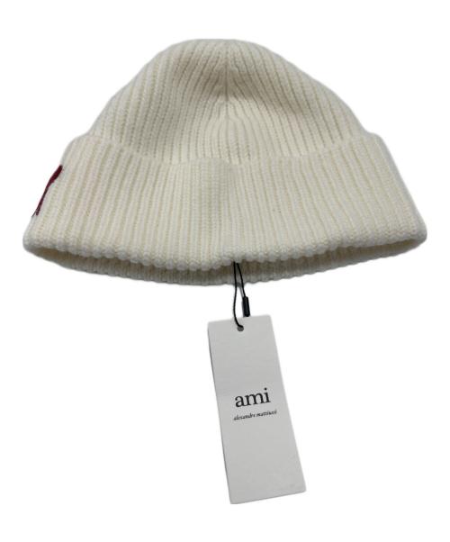AMI Alexandre Mattiussi（アミアレクサンドルマテュッシ）AMI Alexandre Mattiussi (アミアレクサンドルマテュッシ) ニット帽 エクリュの古着・服飾アイテム