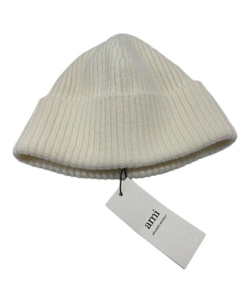 AMI Alexandre Mattiussi（アミアレクサンドルマテュッシ）AMI Alexandre Mattiussi (アミアレクサンドルマテュッシ) ニット帽 エクリュの古着・服飾アイテム