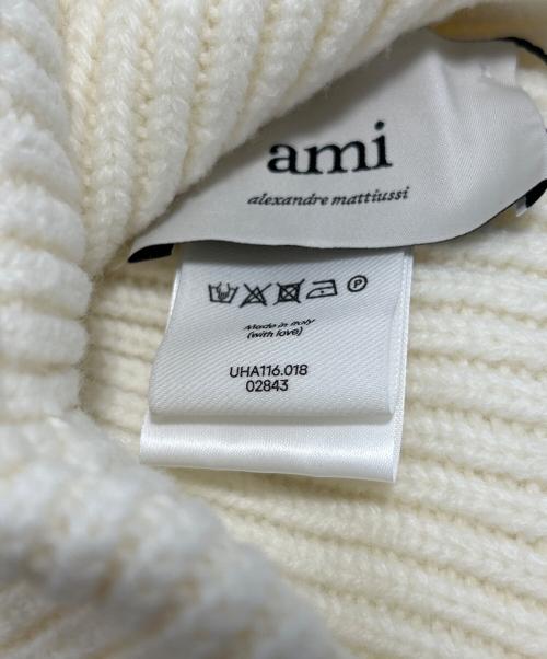 AMI Alexandre Mattiussi（アミアレクサンドルマテュッシ）AMI Alexandre Mattiussi (アミアレクサンドルマテュッシ) ニット帽 エクリュの古着・服飾アイテム