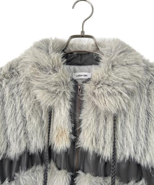 LAGUA GEM（ラグアジェム）LAGUA GEM (ラグアジェム) フェイクファージャケット グレー サイズ:Fの古着・服飾アイテム
