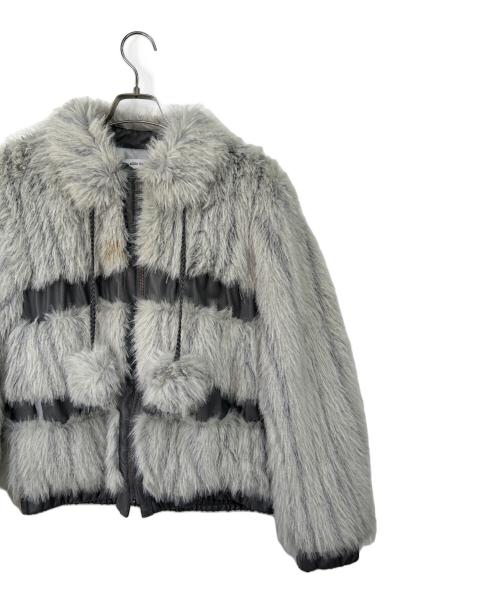 LAGUA GEM（ラグアジェム）LAGUA GEM (ラグアジェム) フェイクファージャケット グレー サイズ:Fの古着・服飾アイテム