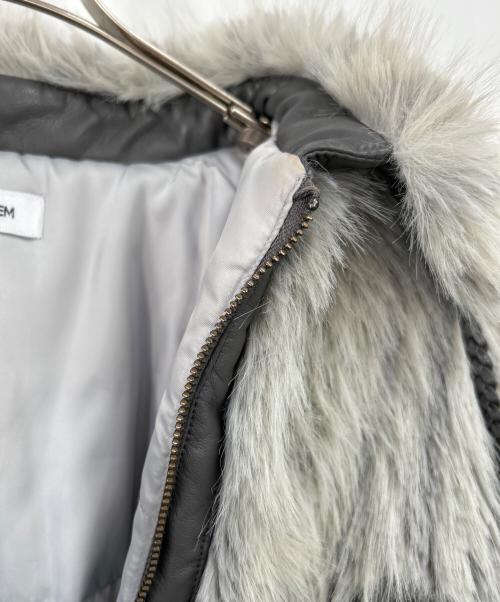 LAGUA GEM（ラグアジェム）LAGUA GEM (ラグアジェム) フェイクファージャケット グレー サイズ:Fの古着・服飾アイテム