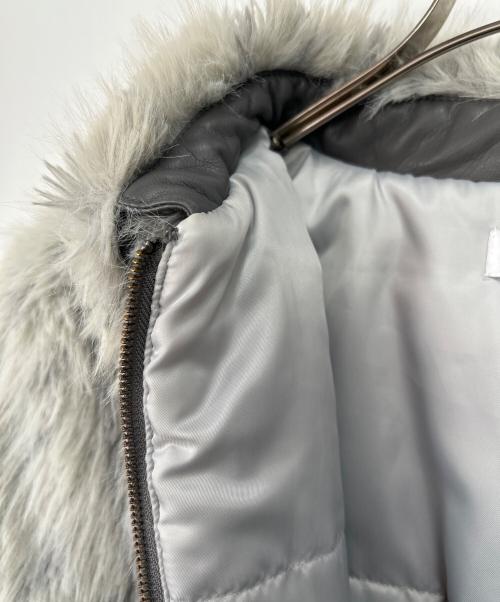 LAGUA GEM（ラグアジェム）LAGUA GEM (ラグアジェム) フェイクファージャケット グレー サイズ:Fの古着・服飾アイテム