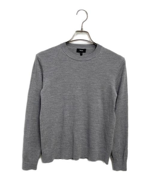 theory（セオリー）theory (セオリー) 薄手ニット グレー サイズ:Sの古着・服飾アイテム
