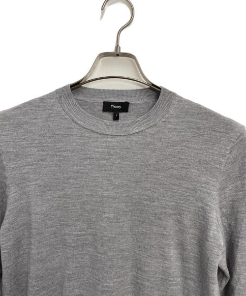 theory（セオリー）theory (セオリー) 薄手ニット グレー サイズ:Sの古着・服飾アイテム