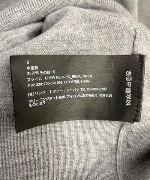 theory（セオリー）theory (セオリー) 薄手ニット グレー サイズ:Sの古着・服飾アイテム