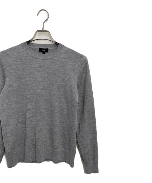 theory（セオリー）theory (セオリー) 薄手ニット グレー サイズ:Sの古着・服飾アイテム