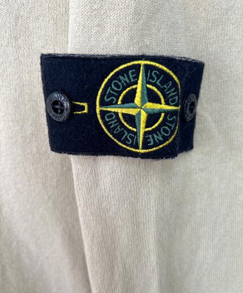 STONE ISLAND（ストーンアイランド）STONE ISLAND (ストーンアイランド) 薄手ニット ベージュ サイズ:Mの古着・服飾アイテム