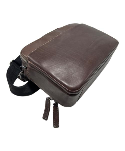 cocomeister（ココマイスター）cocomeister (ココマイスター) レザーショルダーバッグ ブラウンの古着・服飾アイテム