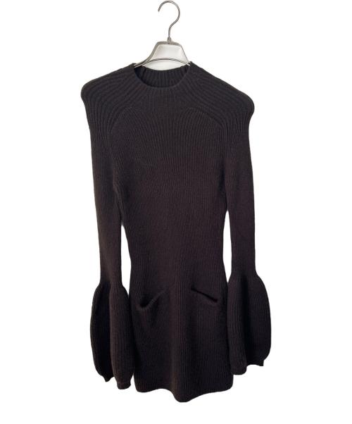 ALEXANDER WANG（アレキサンダー・ワン）ALEXANDER WANG (アレキサンダー・ワン) ニットワンピース ブラウン サイズ:Sの古着・服飾アイテム