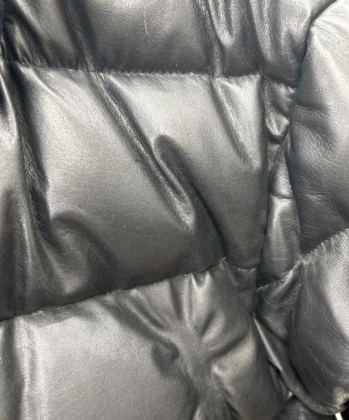 AVIREX（アヴィレックス）AVIREX (アヴィレックス) レザーダウンジャケット ブラック サイズ:Lの古着・服飾アイテム