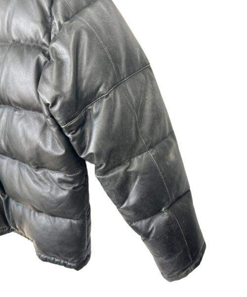AVIREX（アヴィレックス）AVIREX (アヴィレックス) レザーダウンジャケット ブラック サイズ:Lの古着・服飾アイテム