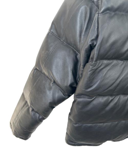 AVIREX（アヴィレックス）AVIREX (アヴィレックス) レザーダウンジャケット ブラック サイズ:Lの古着・服飾アイテム