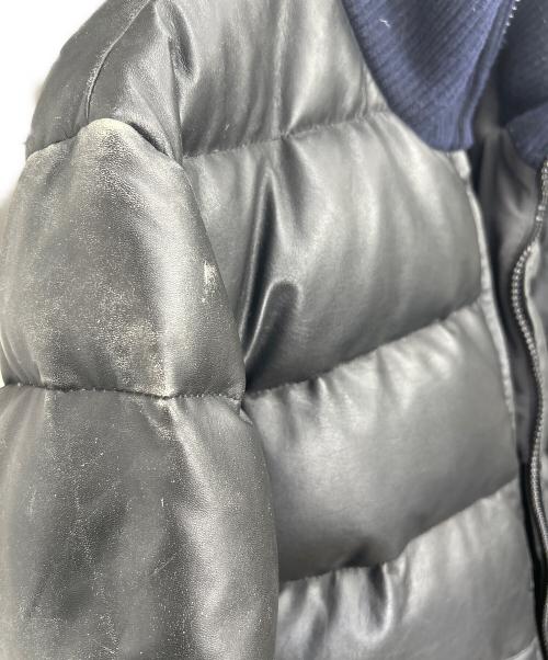 AVIREX（アヴィレックス）AVIREX (アヴィレックス) レザーダウンジャケット ブラック サイズ:Lの古着・服飾アイテム