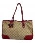 GUCCI（グッチ）の古着「トートバッグ」｜レッド×ベージュ