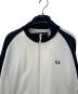 中古・古着 FRED PERRY (フレッドペリー) トラックジャケット ホワイト×ブラック サイズ:XL：8000円