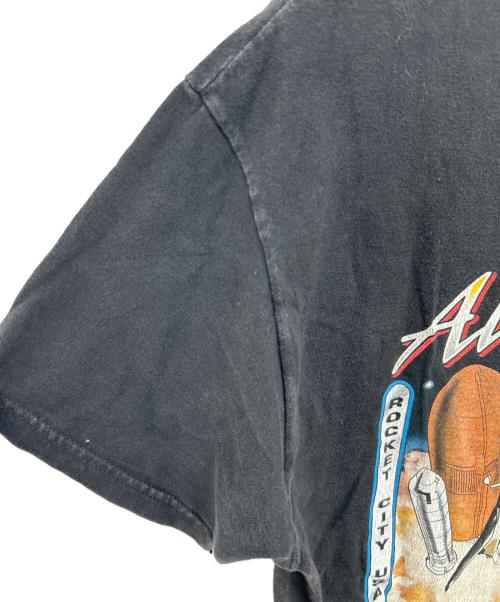 HARLEY-DAVIDSON（ハーレーダビッドソン）HARLEY-DAVIDSON (ハーレーダビッドソン) 半袖カットソー ブラック×オレンジ サイズ:Mの古着・服飾アイテム