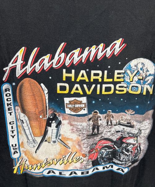 HARLEY-DAVIDSON（ハーレーダビッドソン）HARLEY-DAVIDSON (ハーレーダビッドソン) 半袖カットソー ブラック×オレンジ サイズ:Mの古着・服飾アイテム
