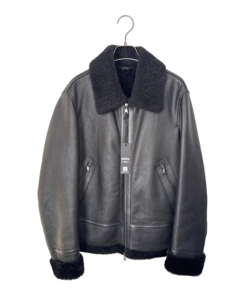 EMMETI（エンメティ）EMMETI (エンメティ) ORWELL ムートン B3ジャケット ブラック サイズ:48の古着・服飾アイテム