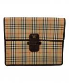Burberry'sバーバリー）の古着「クラッチバッグ」｜ベージュ