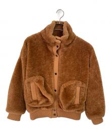 pinue（ピヌエ）の古着「ボアジャケット」｜ブラウン