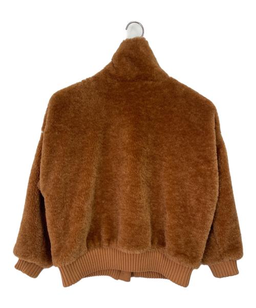 pinue（ピヌエ）pinue (ピヌエ) ボアジャケット ブラウン サイズ:-の古着・服飾アイテム