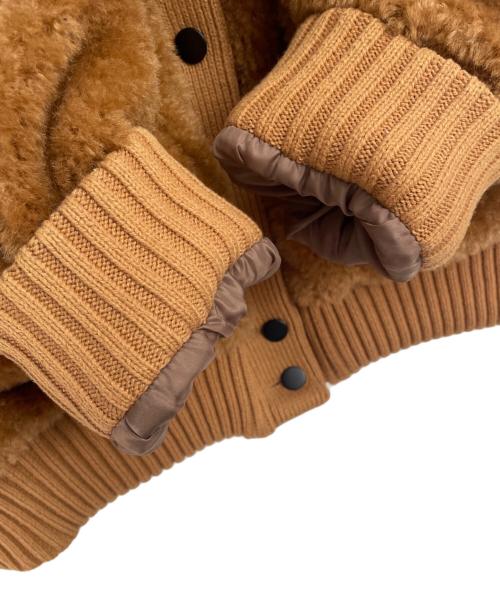 pinue（ピヌエ）pinue (ピヌエ) ボアジャケット ブラウン サイズ:-の古着・服飾アイテム