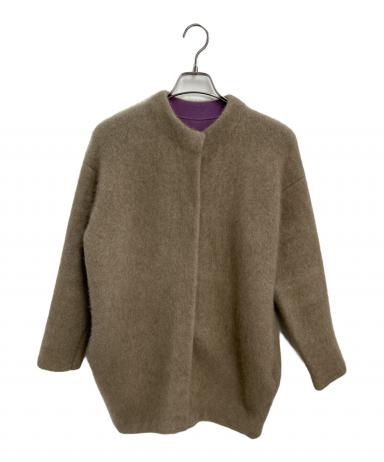 極美品✨ELENDEEK エレンディーク フェイクファージレ グレー ELENDEEK（エレンディーク）の「フィルムラメニット（ニット/セーター