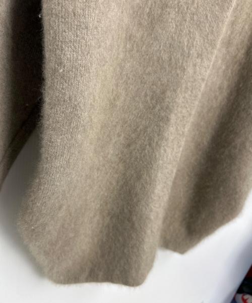 ELENDEEK（エレンディーク）ELENDEEK (エレンディーク) ラクーンミックスダブルカーディガン グレー サイズ:Fの古着・服飾アイテム