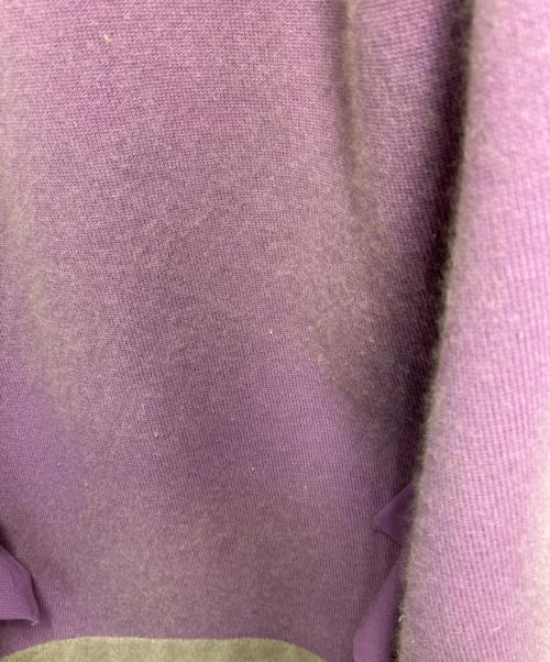 ELENDEEK（エレンディーク）ELENDEEK (エレンディーク) ラクーンミックスダブルカーディガン グレー サイズ:Fの古着・服飾アイテム