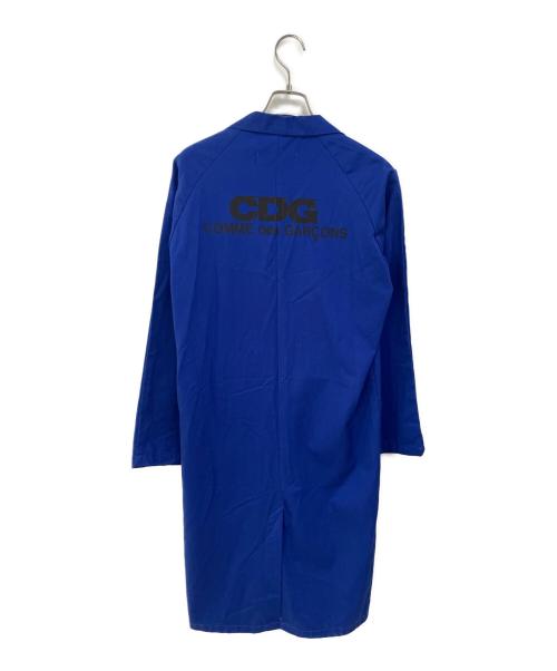 GOOD DESIGN SHOP COMME des GARCONS（グッドデザインショップ コムデギャルソン）GOOD DESIGN SHOP COMME des GARCONS (グッドデザインショップ コムデギャルソン) molinel (モリネル) ショップコート ブルー サイズ:Mの古着・服飾アイテム