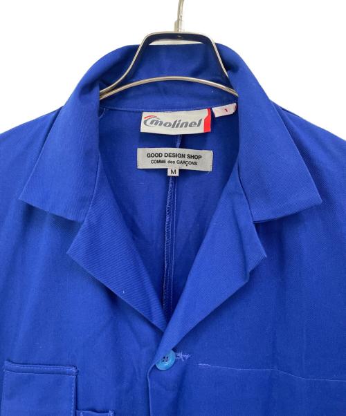 GOOD DESIGN SHOP COMME des GARCONS（グッドデザインショップ コムデギャルソン）GOOD DESIGN SHOP COMME des GARCONS (グッドデザインショップ コムデギャルソン) molinel (モリネル) ショップコート ブルー サイズ:Mの古着・服飾アイテム