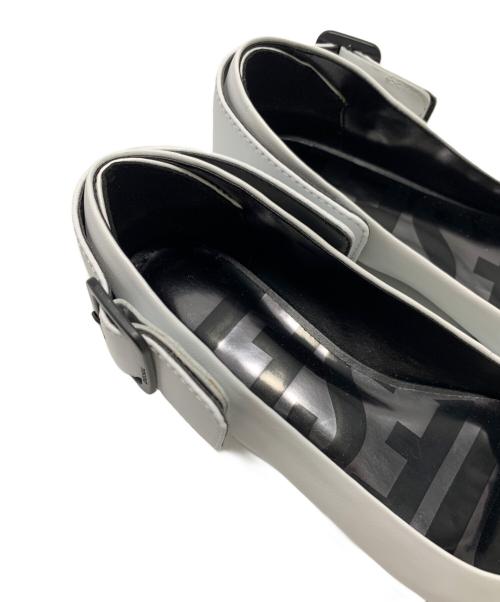 DIESEL（ディーゼル）DIESEL (ディーゼル) バックストラップバレエシューズ ホワイト サイズ:SIZE 37の古着・服飾アイテム