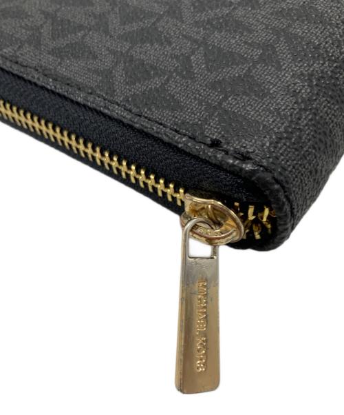 MICHAEL KORS（マイケル・コース）MICHAEL KORS (マイケル・コース) 長財布 ブラック×ゴールドの古着・服飾アイテム