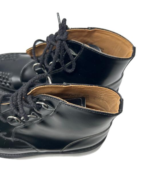 GEORGE COX（ジョージコックス）GEORGE COX (ジョージコックス) ラバーソールレザーブーツ ブラック サイズ:9の古着・服飾アイテム