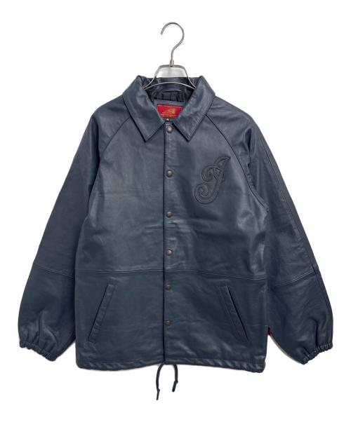 INDIAN（インディアン）INDIAN (インディアン) レザーコーチジャケット ネイビー サイズ:Lの古着・服飾アイテム